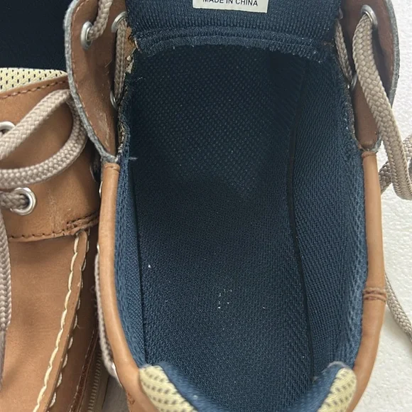 Sperry Leather/Pu Uppers 6M Brown/Beige - Picture 9 of 10